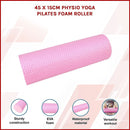 45 x 15cm Physio Yoga Pilates Foam Roller [ONLINE ONLY]