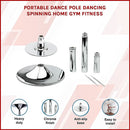 Portable Dance Pole Spinning Fitness Pole for Home Gym Training - ONLINE ONLY
