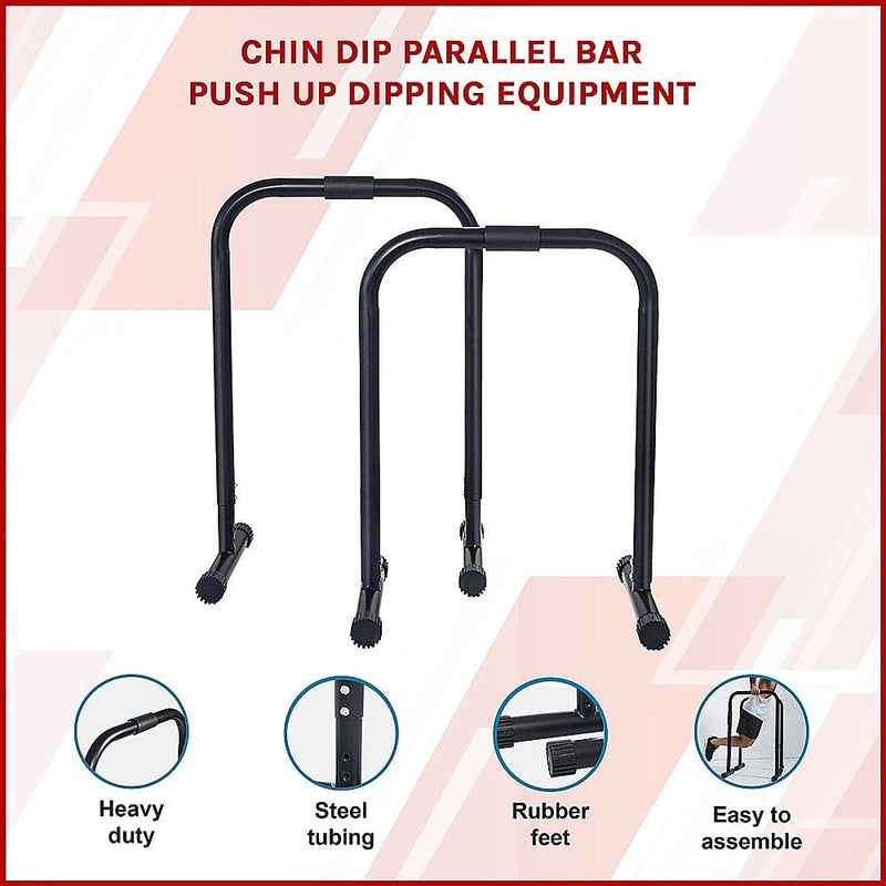 Chin Dip Parallel Bar Push Up Dipping Equipment (Online Only)