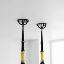 Pair of Black Wall Anchor Mounts for Battle Ropes and Suspension - ONLINE ONLY