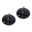 Pair of Black Wall Anchor Mounts for Battle Ropes and Suspension - ONLINE ONLY