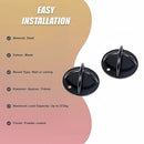 Pair of Black Wall Anchor Mounts for Battle Ropes and Suspension - ONLINE ONLY