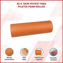 45 x 15cm Physio Yoga Pilates Foam Roller [ONLINE ONLY]