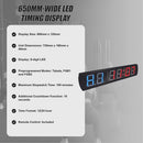 6 Digit Digital Timer Interval Fitness Clock LED Gym Display - ONLINE ONLY
