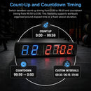 6 Digit Digital Timer Interval Fitness Clock LED Gym Display - ONLINE ONLY