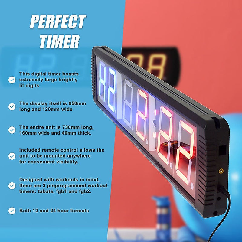 6 Digit Digital Timer Interval Fitness Clock [ONLINE ONLY]