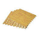 12 Tile EVA Interlocking Gym Floor Mats Wood Colour for Home Yoga - ONLINE ONLY