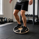 Heavy Duty 15.5" Wooden Balance Board with Non-Slip Pad for Fitness Training - ONLINE ONLY