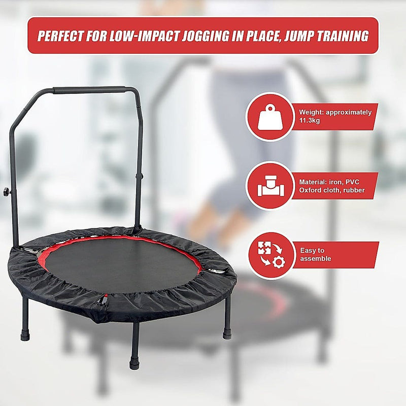 Mini Rebounder Trampoline With Handle Rail [ONLINE ONLY]