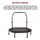Mini Rebounder Trampoline with Adjustable Handle – Fitness Bounce Trainer - ONLINE ONLY