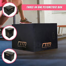 3 IN 1 Black Wood Plyo Games Plyometric Jump Box [ONLINE ONLY]