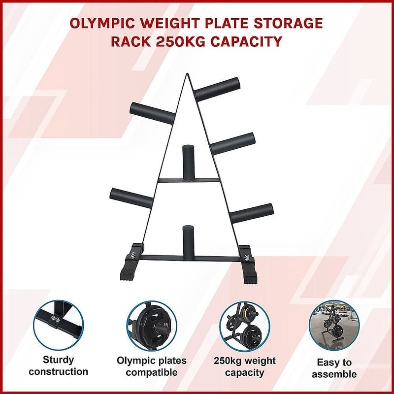 Olympic Weight Plate Storage Rack 250kg Capacity [ONLINE ONLY]