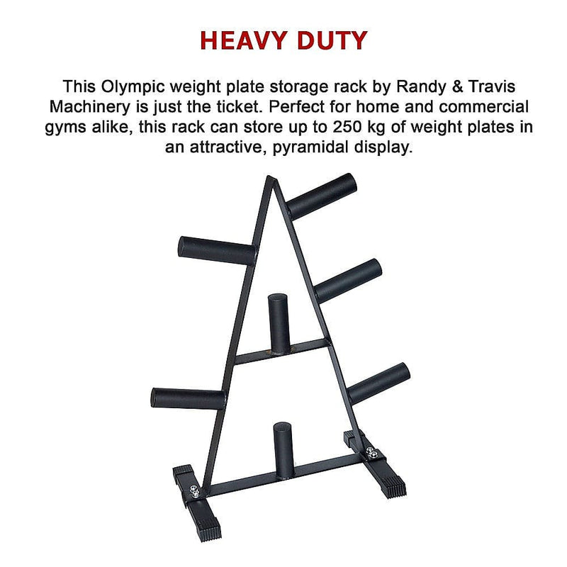 Olympic Weight Plate Storage Rack 250kg Capacity [ONLINE ONLY]