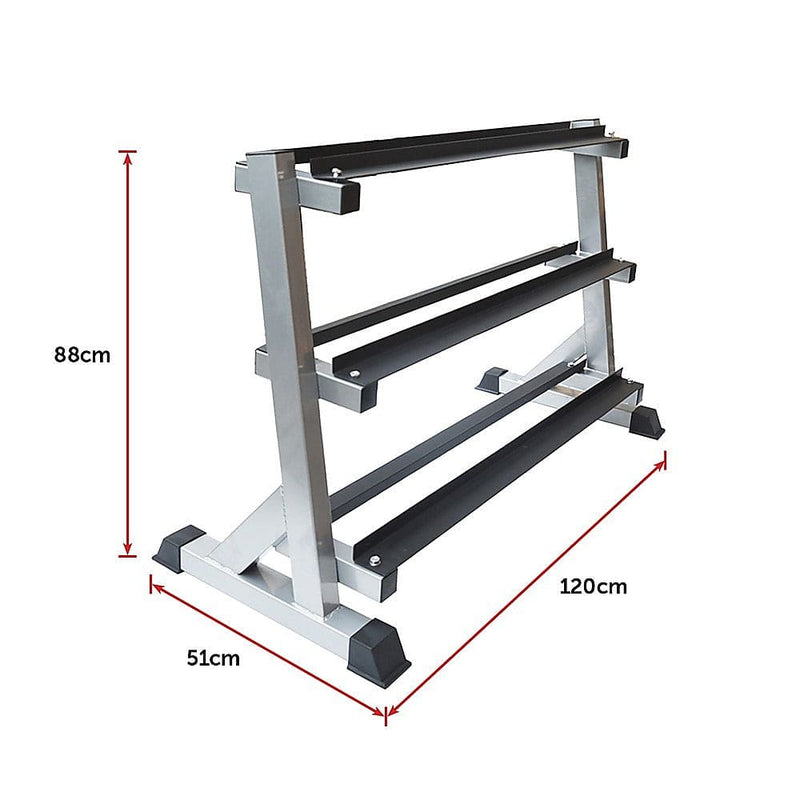 3 Tier Dumbbell Rack for Dumbbell Weights Storage [ONLINE ONLY]