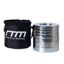 Chrome Metric Fractional Olympic Weight Plates 0.25 to 1kg Set - ONLINE ONLY