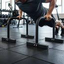Steel Parallette Bars for Push Ups, Dips & Calisthenics Home Strength Training - ONLINE ONLY