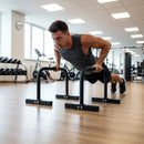 Steel Parallette Bars for Push Ups, Dips & Calisthenics Home Strength Training - ONLINE ONLY