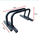 Steel Parallette Bars for Push Ups, Dips & Calisthenics Home Strength Training - ONLINE ONLY