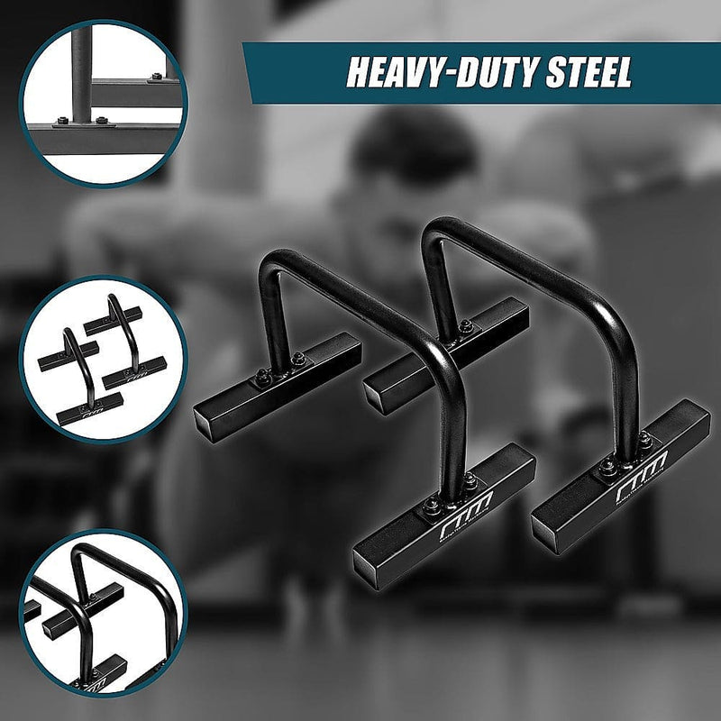 Steel Parallette Bars Push Up & Dip Workouts [ONLINE ONLY]