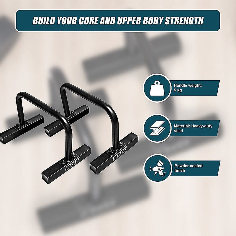 Steel Parallette Bars Push Up & Dip Workouts [ONLINE ONLY]