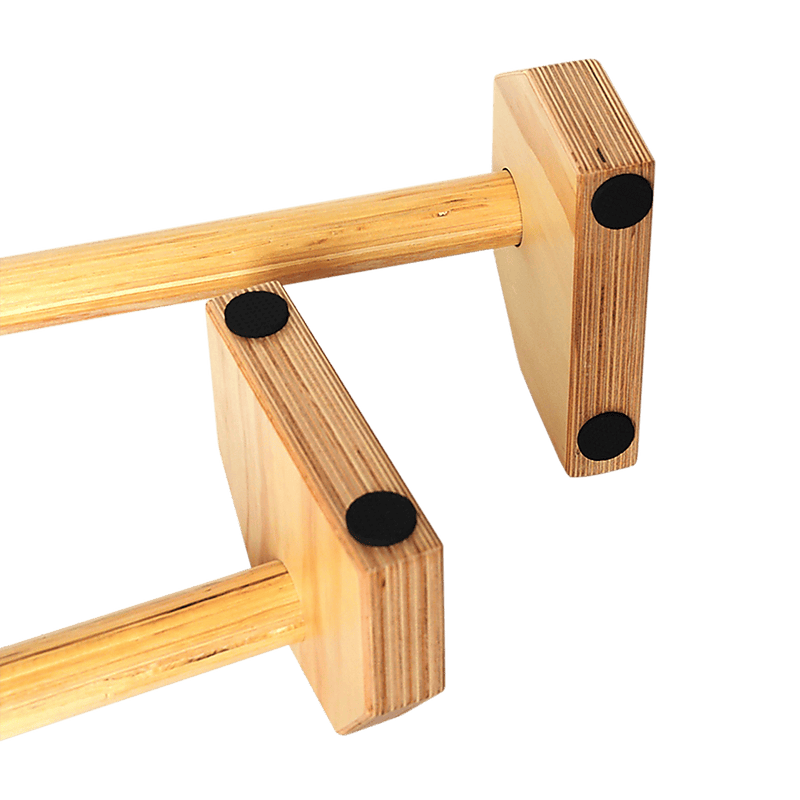 Wooden Parallette Bars Push Up & Dip Workouts [ONLINE ONLY]