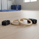 235mm Wooden Gymnastic Rings – Olympic Gym Strength Training & Fitness - ONLINE ONLY
