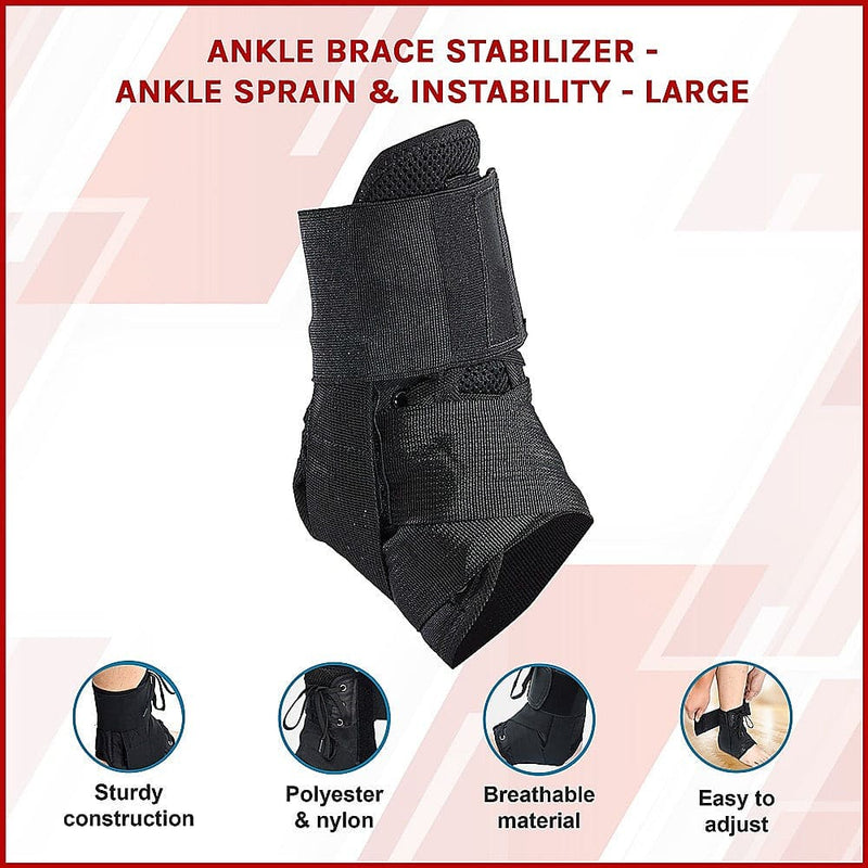 Ankle Brace Stabilizer - Ankle sprain & instability - LARGE [ONLINE ONLY]