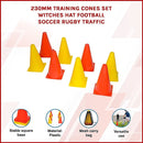 230mm Training Cones Set Witches Hat Football Soccer Rugby Traffic [ONLINE ONLY]
