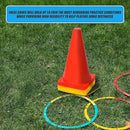 230mm Training Cones Set Witches Hat Football Soccer Rugby Traffic [ONLINE ONLY]