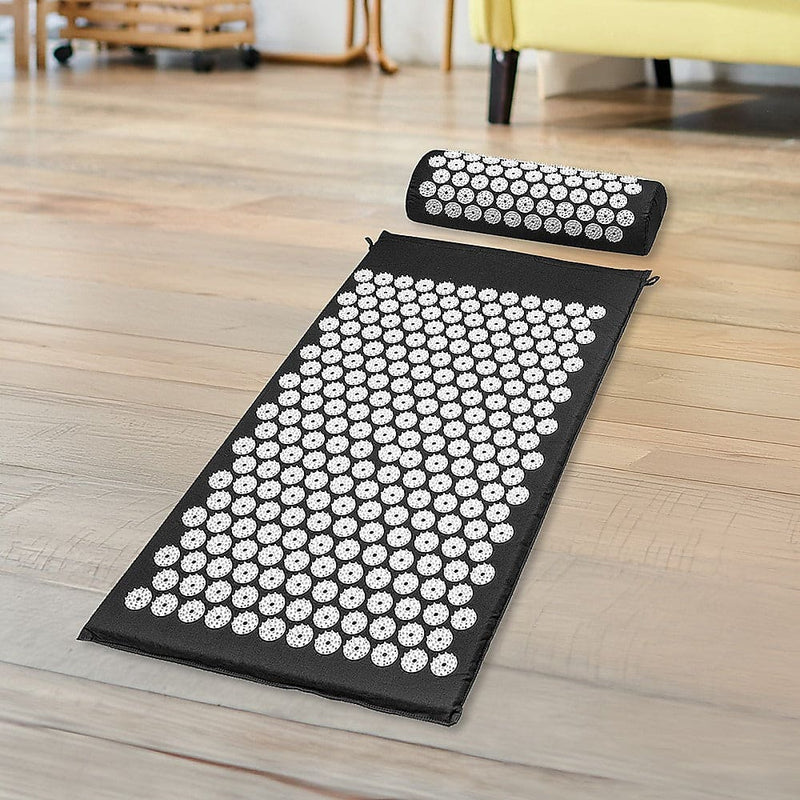 Massage Acupressure Yoga Mat With Pillow Sit Mats Cut Pain Stress Soreness [ONLINE ONLY]