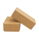 2 x Cork Yoga Block Organic Yoga Prop Accessory Exercise Brick - Online Only