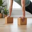 2 x Cork Yoga Block Organic Yoga Prop Accessory Exercise Brick - Online Only