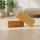 2 x Cork Yoga Block Organic Yoga Prop Accessory Exercise Brick - Online Only