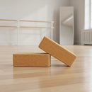 2 x Cork Yoga Block Organic Yoga Prop Accessory Exercise Brick - Online Only