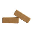 2 x Cork Yoga Block Organic Yoga Prop Accessory Exercise Brick - Online Only