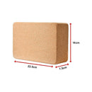2 x Cork Yoga Block Organic Yoga Prop Accessory Exercise Brick - Online Only