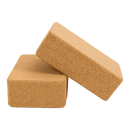 2 x Cork Yoga Block Organic Yoga Prop Accessory Exercise Brick - Online Only