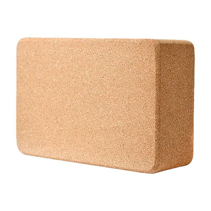 2 x Cork Yoga Block Organic Yoga Prop Accessory Exercise Brick - Online Only