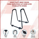 Heavy Duty Parallette Bars – Push Up & Core Strength Training Stands for Home Gym - ONLINE ONLY