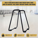 Heavy Duty Parallette Bars – Push Up & Core Strength Training Stands for Home Gym - ONLINE ONLY