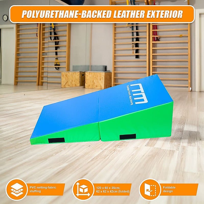 120x60x35cm Foldable Soft Incline Gymnastics Mat Wedge Yoga Gym Balance Training [ONLINE ONLY]