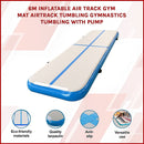 6m Inflatable Air Track Gym Mat Airtrack Tumbling Gymnastics Tumbling with Pump [ONLINE ONLY]