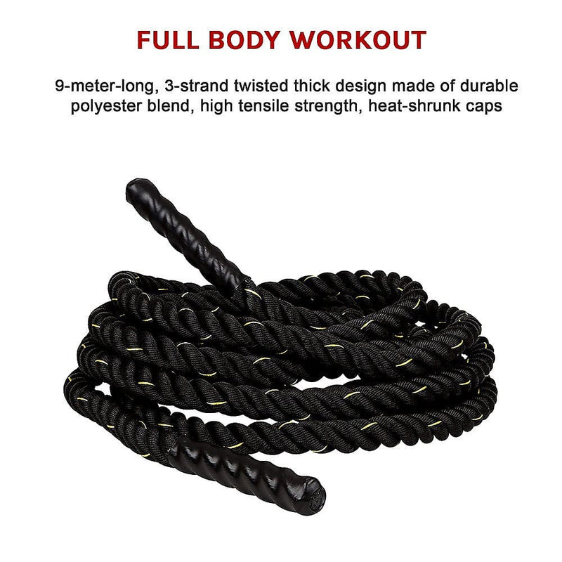 Battle Rope 3.8cm x 9M length Poly [ONLINE ONLY]