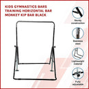 Kids Gymnastics Bars Training Horizontal Bar Monkey Kip Bar Black [ONLINE ONLY]