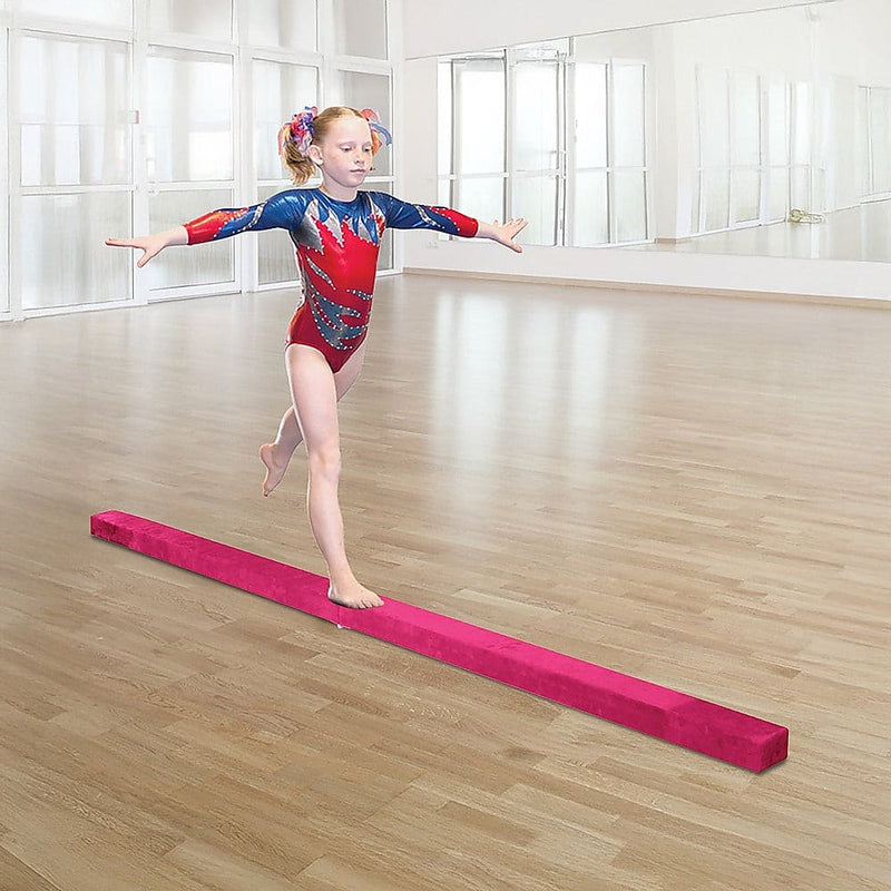 2.2m Gymnastics Folding Balance Beam Pink [ONLINE ONLY]