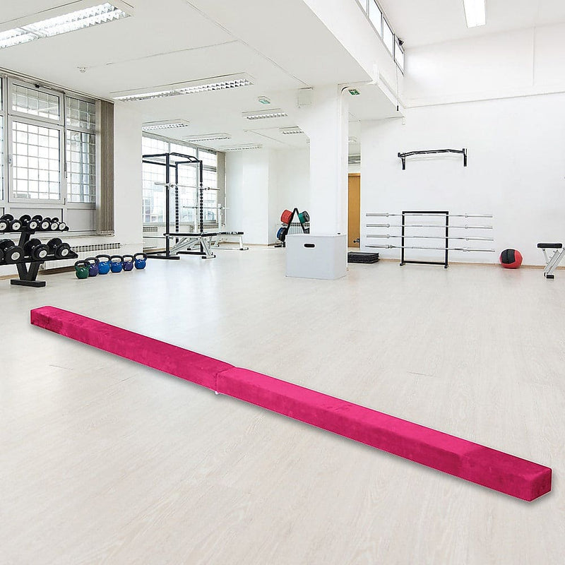 2.2m Gymnastics Folding Balance Beam Pink [ONLINE ONLY]