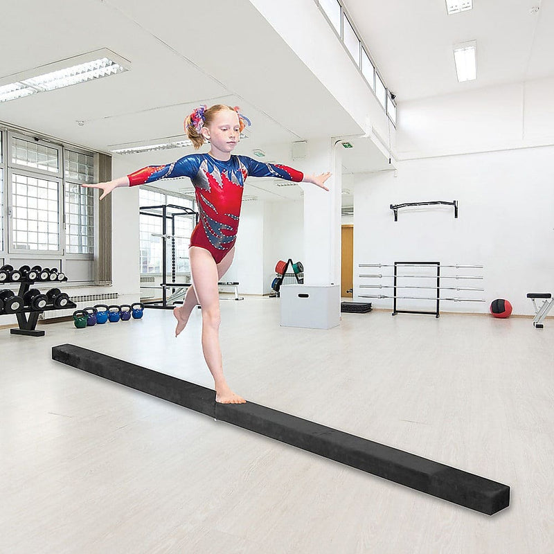 2.2m Gymnastics Folding Balance Beam Black [ONLINE ONLY]