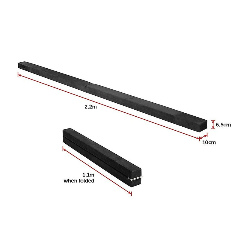 2.2m Gymnastics Folding Balance Beam Black [ONLINE ONLY]