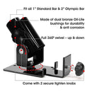 Landmine T Bar Row Platform 360 Degree Swivel for 1 & 2 Inch Bars Olympic - ONLINE ONLY