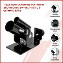 Landmine T Bar Row Platform 360 Degree Swivel for 1 & 2 Inch Bars Olympic - ONLINE ONLY